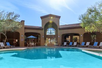 Blue cool swimming pool